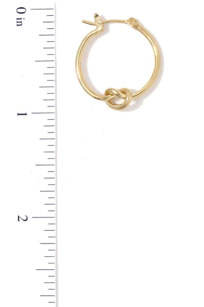 Knot Hoop Earring