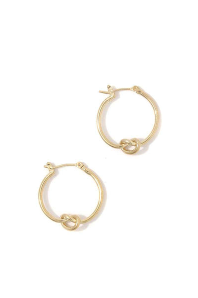 Knot Hoop Earring