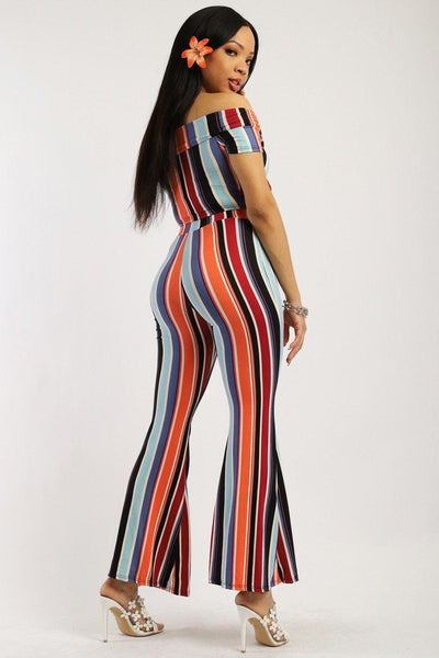 Striped, Two-piece Knit Set