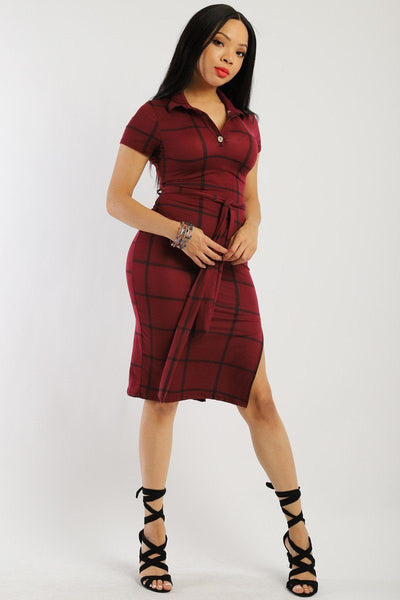 Plaid, Midi Tee Dress
