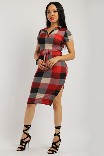 Plaid, Midi Tee Dress