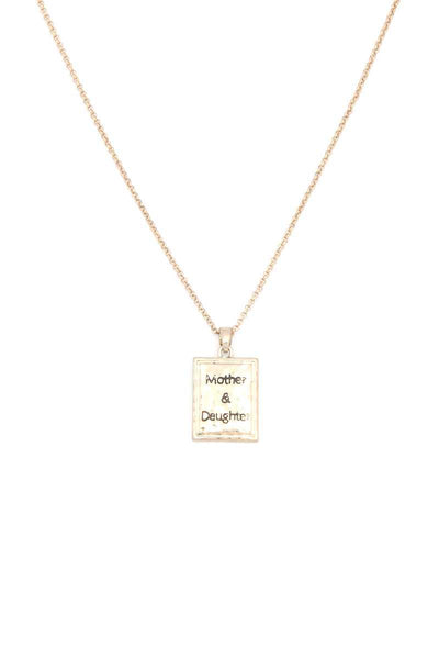 Mother Daughter Pendant Necklace