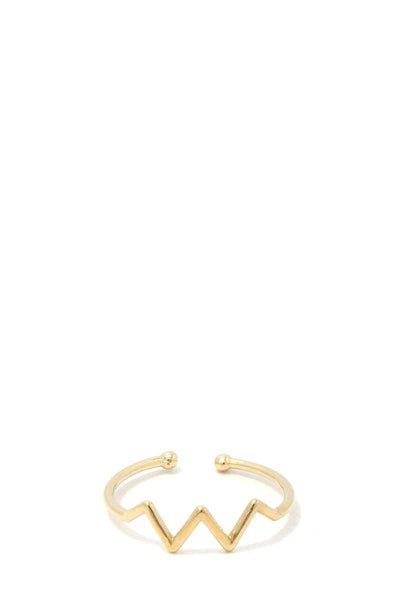 Chevron Shape Metal Ring