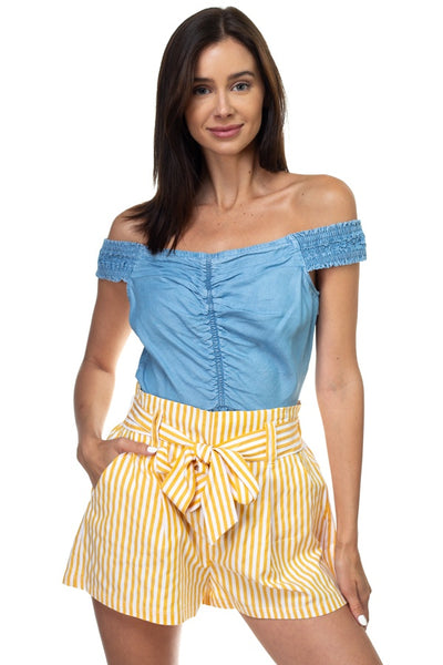 Off Shoulder Tencel Top