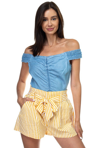 Off Shoulder Tencel Top