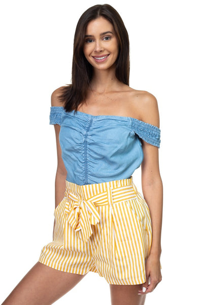 Off Shoulder Tencel Top