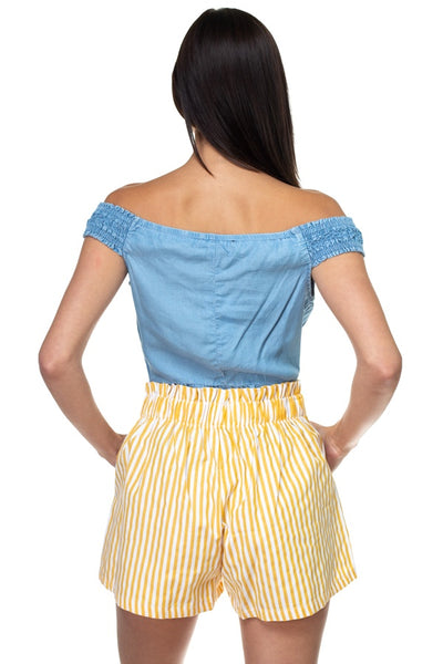 Off Shoulder Tencel Top