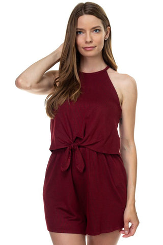 Sleeveless Stripe Romper