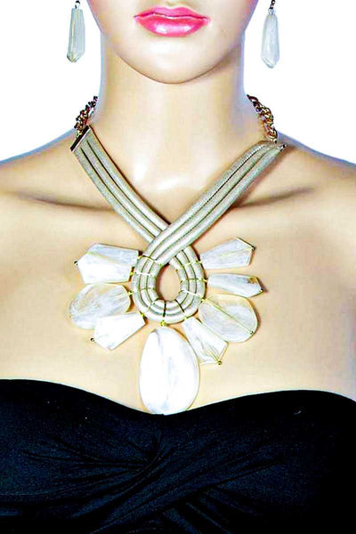 Milky Stone Necklace