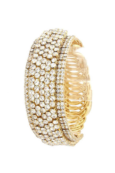 Rhinestone Adjustable Metal Bracelet