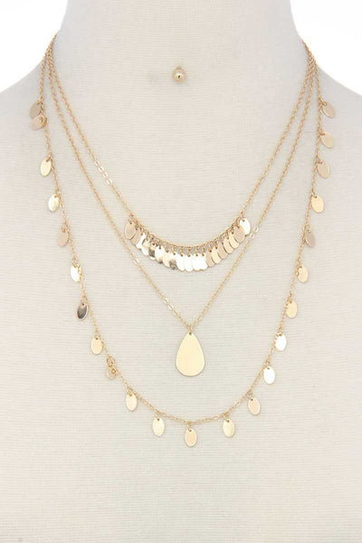 Metal Layered Necklace