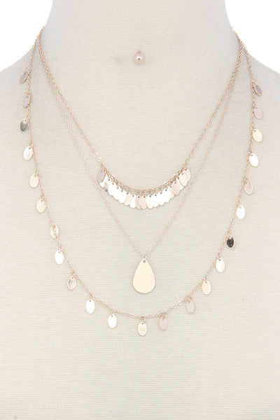 Metal Layered Necklace