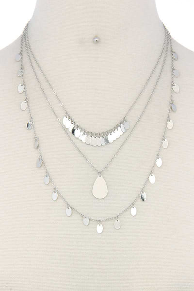 Metal Layered Necklace