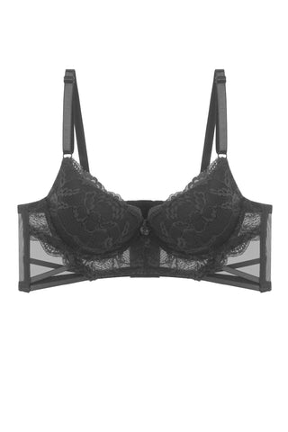 Floral Lace Plunge Bra