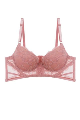 Floral Lace Plunge Bra