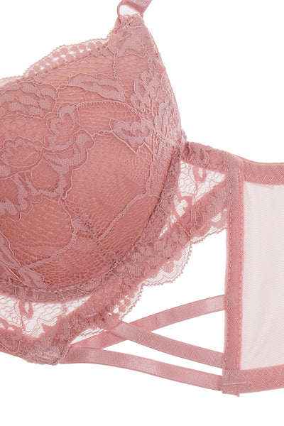 Floral Lace Plunge Bra