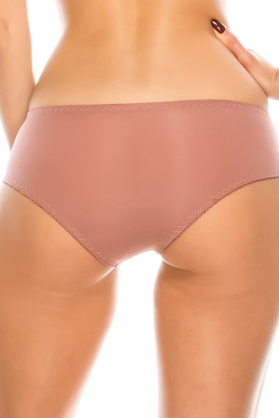 Floral Embroidery Hipster W/ Mesh Back