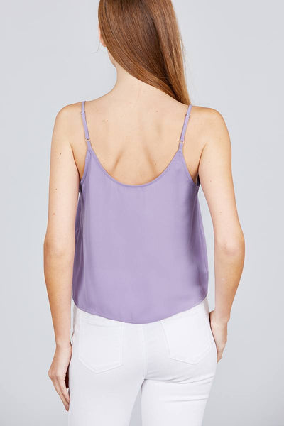 Front Button Cami Woven Top