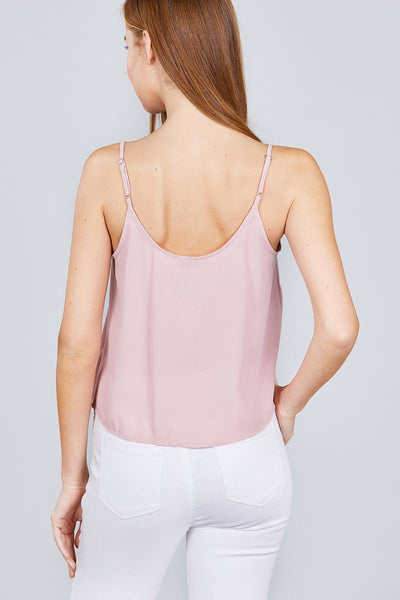 Front Button Cami Woven Top