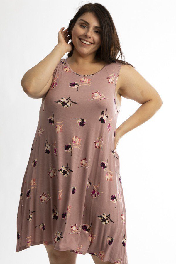 Sleeveless Summer Dress Featuring A Cross Back Detail