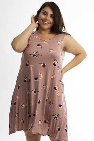 Sleeveless Summer Dress Featuring A Cross Back Detail