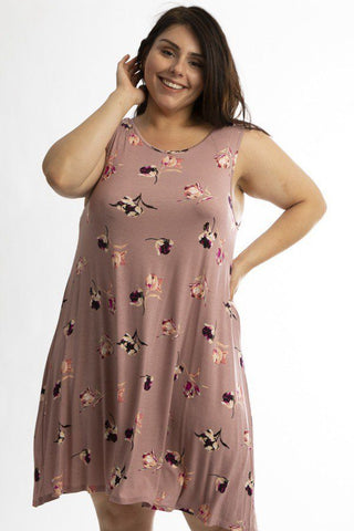 Sleeveless Summer Dress Featuring A Cross Back Detail