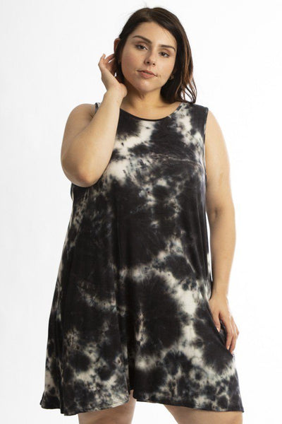 Sleeveless Summer Dress Featuring A Cross Back Detail