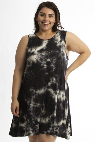 Sleeveless Summer Dress Featuring A Cross Back Detail