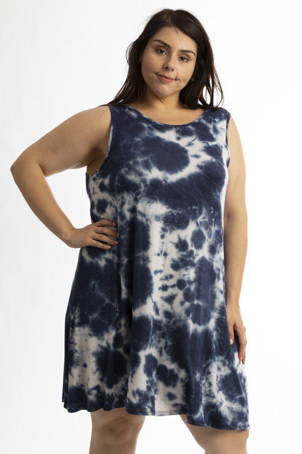 Sleeveless Summer Dress Featuring A Cross Back Detail