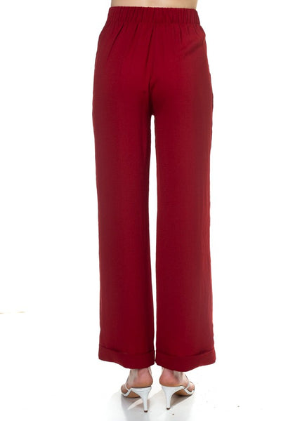 Double O-ring Zipper Up Pants