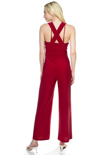 Strapless Belted Jumpsuit