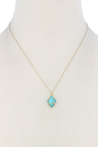 Modern Fashion Stone Pendant Necklace