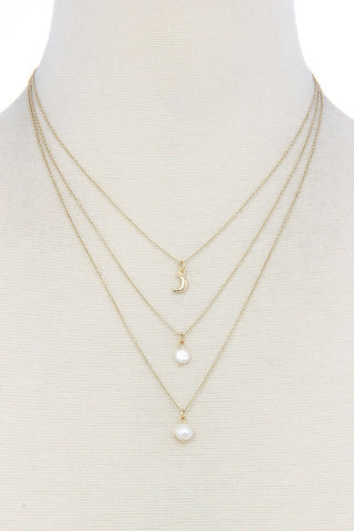 Sexy Chic Pearl 3 Layer Necklace