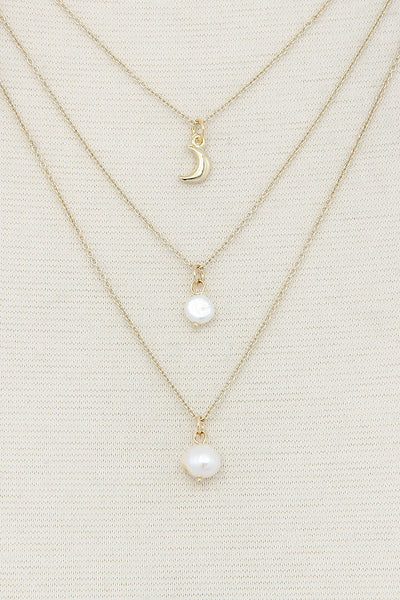 Sexy Chic Pearl 3 Layer Necklace