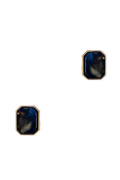 Fashion Square Marble Earring