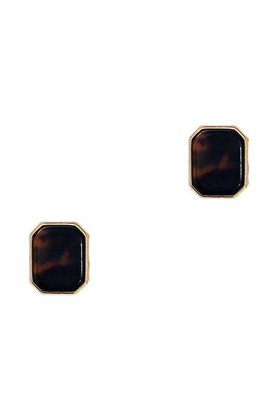 Fashion Square Marble Earring