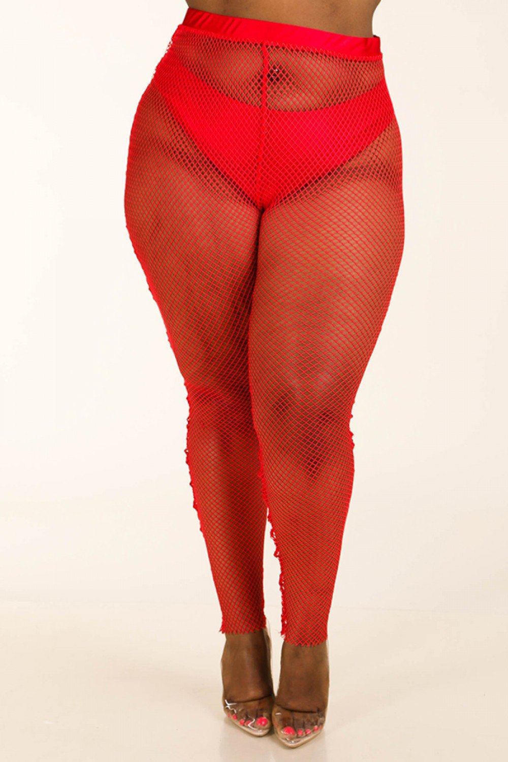 Panty Lined Mesh Leggings