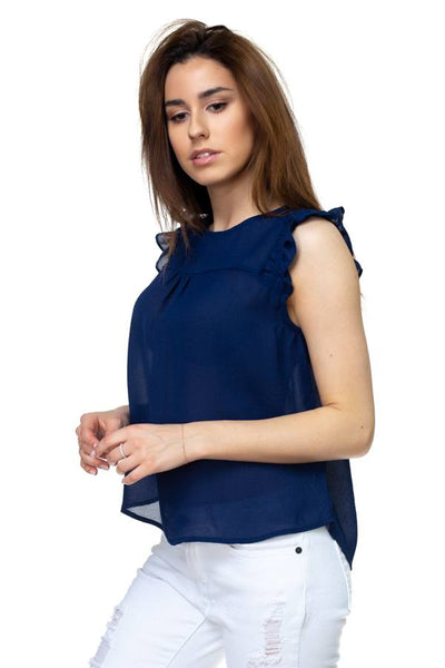 Ruffle Sleeve Top