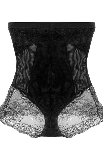 Mesh With Floral Lace Shapewear