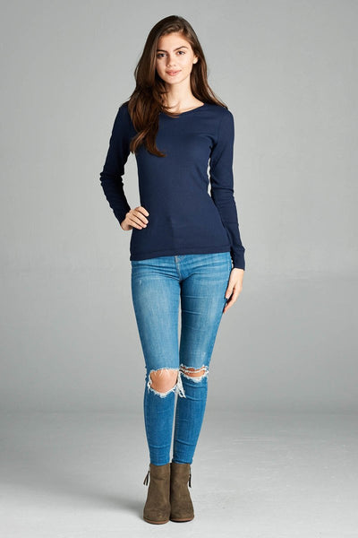 Long Sleeve Crew Neck Thermal Top