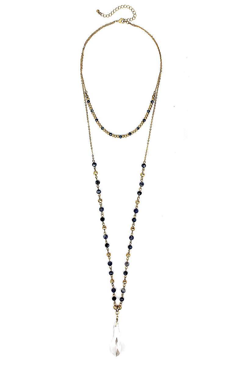 Fashion Modern Chic Crystal Drop Necklace