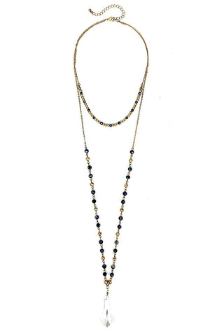 Fashion Modern Chic Crystal Drop Necklace