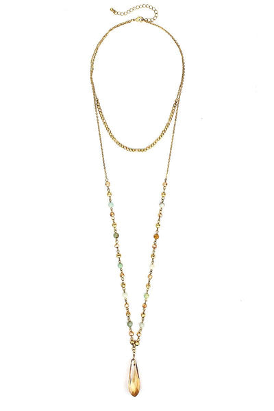 Fashion Modern Chic Crystal Drop Necklace