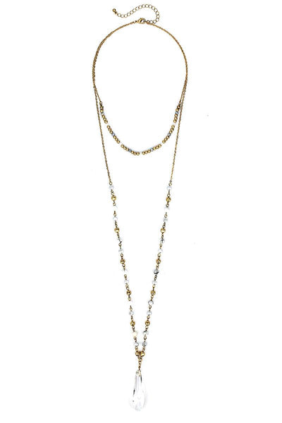 Fashion Modern Chic Crystal Drop Necklace