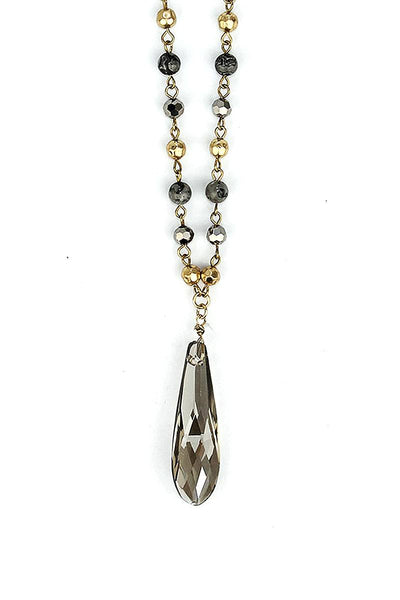Fashion Modern Chic Crystal Drop Necklace