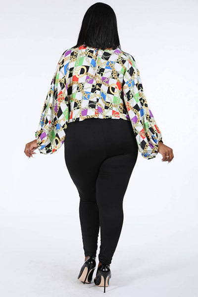 Multi Checkered Printed Jumpsuit