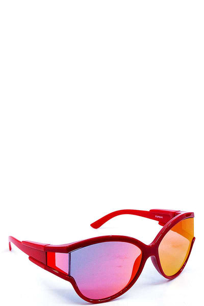 Casual Poly Carbonate Wrap Sunglasses
