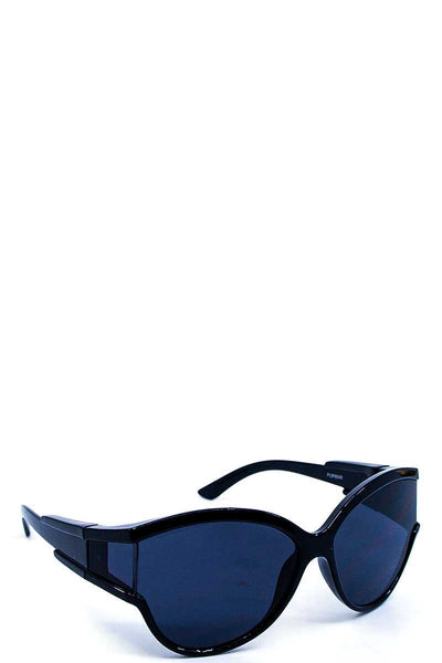 Casual Poly Carbonate Wrap Sunglasses