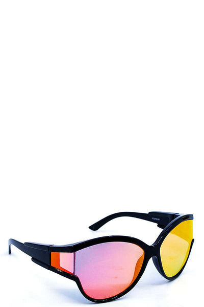 Casual Poly Carbonate Wrap Sunglasses