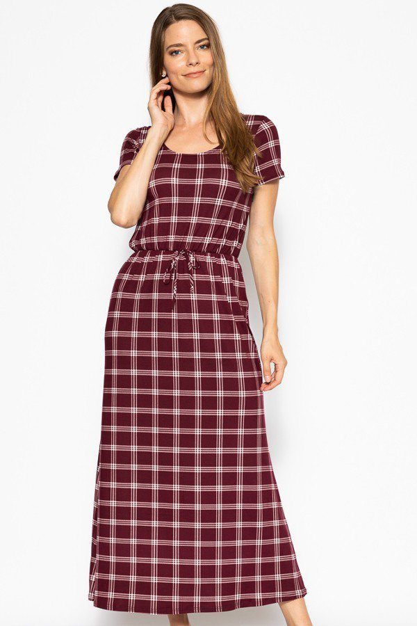 Short Sleeved Maxi Dress